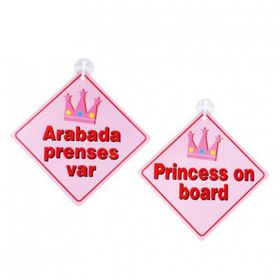Babyjem ART-094 Sarı Vakumlu Araba Cam Yazısı