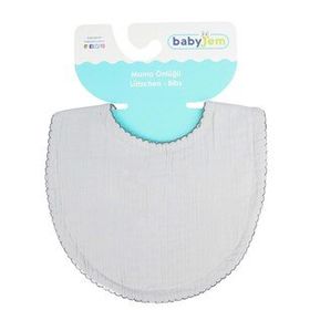 Babyjem ART-811 Gri Müslin Bürümcük Önlük