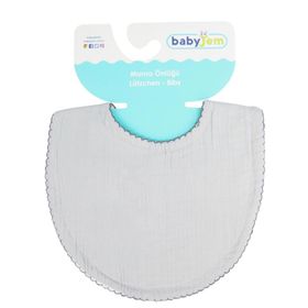 Babyjem ART-811 Gri Müslin Bürümcük Önlük