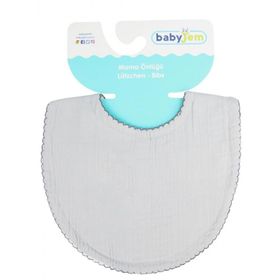 Babyjem ART-811 Gri Müslin Bürümcük Önlük