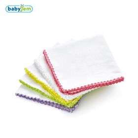 Babyjem Beyaz 28x28 10'lu Bebek Penye Ağız Bezi