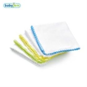 Babyjem Beyaz 28x28 10'lu Bebek Penye Ağız Bezi