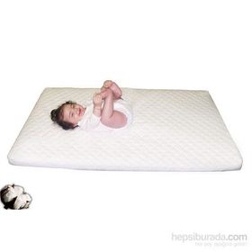 Babyjem Beyaz Pamuk 60x120 cm Oyun Parkı Yatağı