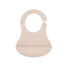 Babyjem Ekru Mini Silikon Önlük