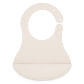 Babyjem Ekru Mini Silikon Önlük