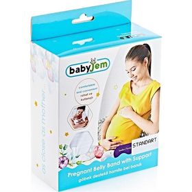 Babyjem Göbek Destekli Siyah Hamile Bel Bandı