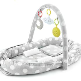 Babyjem Gri Oyuncaklı Anne Baba Yanı Bebek Yatağı