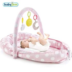 Babyjem Gri Oyuncaklı Anne Baba Yanı Bebek Yatağı