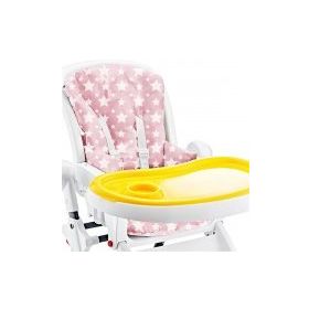 Babyjem Kaplamalı Pudra Yıldız Mama Sandalyesi Minderi