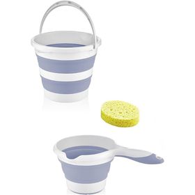 Babyjem Katlanır Mavi Banyo Seti