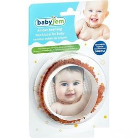 Babyjem Kehribar Gökkuşağı Bebek Kolyesi