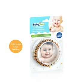 Babyjem Kehribar Gökkuşağı Bebek Kolyesi