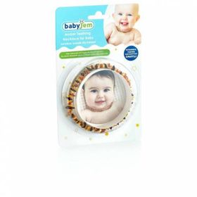Babyjem Kehribar Gökkuşağı Bebek Kolyesi