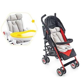 Babyjem Kırmızı Puset ve Mama Sandalyesi Minderi