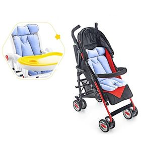 Babyjem Kırmızı Puset ve Mama Sandalyesi Minderi