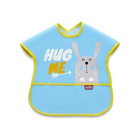 BabyJem Mavi 029 Poli Muşamba Bebek Mama Önlüğü