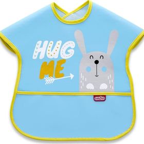 BabyJem Mavi 029 Poli Muşamba Bebek Mama Önlüğü