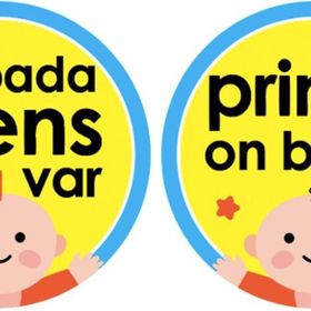Babyjem Mavi Arabada Prens Var Araba Cam Yazısı