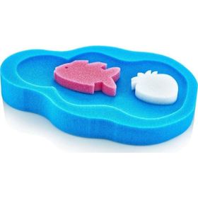 Babyjem Mavi Bebek Küvet Süngeri Banyo Süngeri Hediyeli