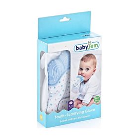 BabyJem Mavi Diş Kaşıyıcı Eldiven