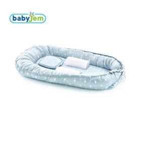 Babyjem Mavi Taçlı Anne Baba Yanı Yatağı