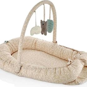 Babyjem Somon Çiçek Oyuncaklı Anne Baba Yanı Bebek Yatağı