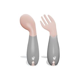 Babyjem Tutmalı Açılı Gül Kurusu Çatal Kaşık