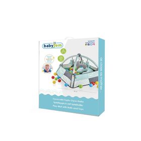 Babyjem Yeşil 3 Fonksiyonlu Bebek Oyun Jimnastik Halısı