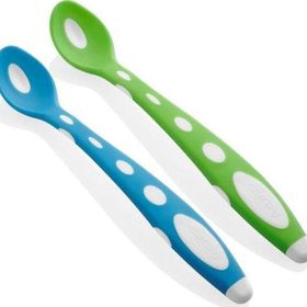 Babyjem Yumuşak Uçlu Yeşil Mavi Mama Kaşığı