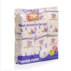 Baby&Me 6'lı 60 Adet Temizleme Pamuğu