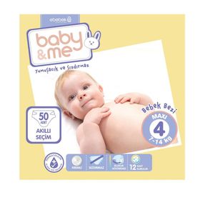 Baby&Me No:4 Maxi 50 Adet Bebek Bezi
