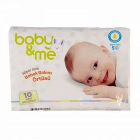 Baby&Me Süper İnce 10'lu Alt Değiştirme Örtüsü