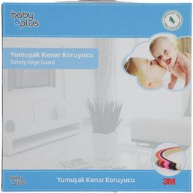 Baby&Plus 34x200 cm Beyaz Soft Köşe Koruyucu