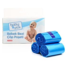 Baby&Plus 60'lı Bebek Bezi Çöp Poşeti