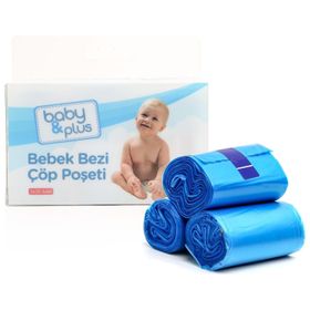 Baby&Plus 60'lı Bebek Bezi Çöp Poşeti