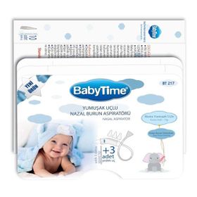 Babytime 217 Yumuşak Uçlu Burun Aspiratörü