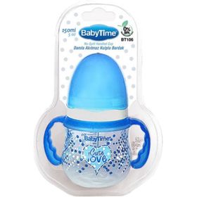 Babytime BT106 150 ML Mavi Damla Akıtmaz Kulplu Bardak