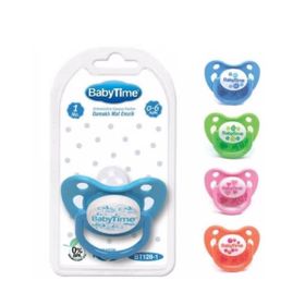 Babytime BT128-1 No:1 0-6 Ay Damaklı Mat Emzik