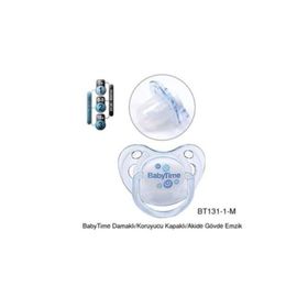 Babytime BT136-3 No:3 18+Ay Şeffaf Gövdeli Desenli Emzik