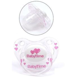 Babytime BT136P 0-6 Ay Silikon Emzik Pembe