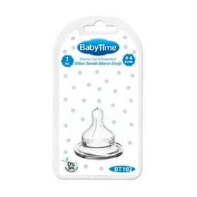 Babytime BT137B 0-6 Ay Silikon Emzik Beyaz