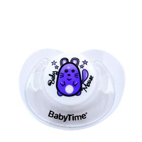 Babytime BT137B 0-6 Ay Silikon Emzik Beyaz