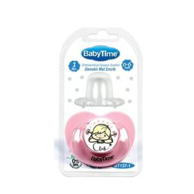 Babytime BT137P 0-6 Ay Silikon Emzik Pembe