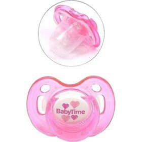 Babytime BT151-3 Kiraz Uçlu 18+ Ay Pembe Silikon Emzik