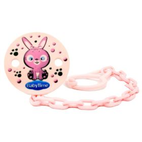 Babytime BT198 Desenli Pembe Emzik Askısı
