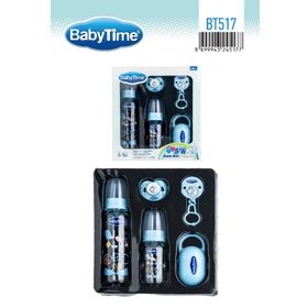 Babytime BT517 5'li Mavi Cam Biberon Seti