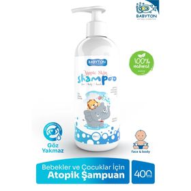Babyton 400 ml Atopik Çok Kuru Hassas Ciltler Doğal Bebek ve Çocuk Şampuanı