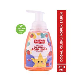 Babyton Baby Kids All Natural 350 ml Strawberry Çilekli Doğal Köpük Sabun