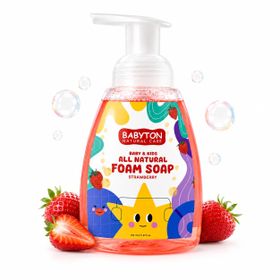 Babyton Baby Kids All Natural 350 ml Strawberry Çilekli Doğal Köpük Sabun