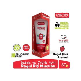 Babyton Çilek 50 gr Organik Diş Macunu